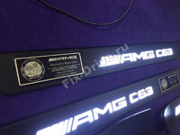 Door sills with illumination Mercedes-Benz C-Class w205 Sedan AMG C63