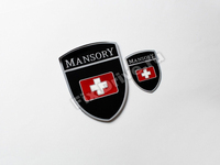 Emblem / Badge for steering wheel and bonnet Porsche 911 Carrera Mansory