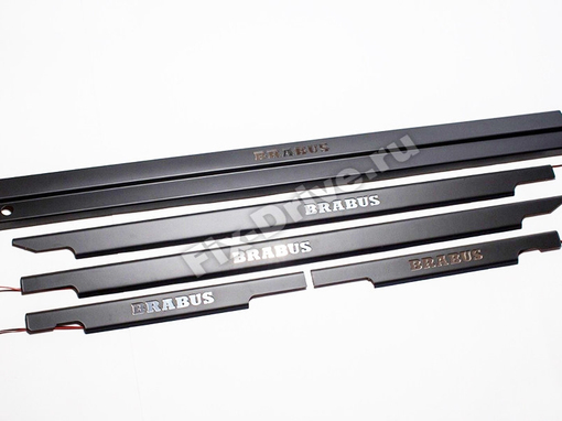 Door sills with illumination Mercedes-Benz G-Class w463 BRABUS black