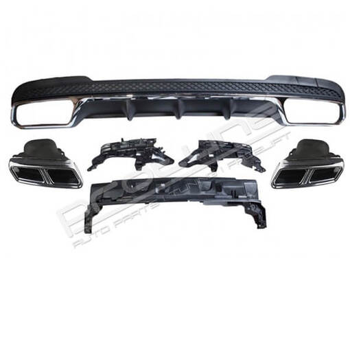Diffuser & tailpipes E63 Chrome Mercedes-Benz E-Class W212 NORMAL 2013-2016