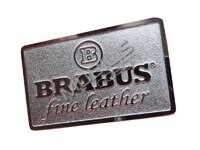 Emblem / Badge BRABUS for seats Fine leather Mercedes-Benz M-Class w163 Facelift
