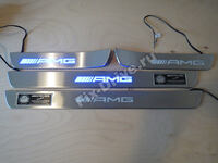 Door sills with illumination Mercedes-Benz CLA-Class c117 Station wagon Facelift AMG