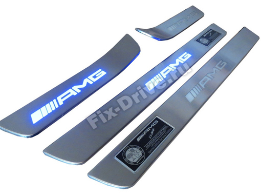 Door sills with illumination Mercedes-Benz C-Class w204 AMG