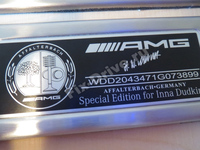 Door sills with illumination Mercedes-Benz CLK-Class c209 AMG